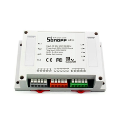 SONOFF 4CH – 4 Channel Din Rail Mounting WiFi Relay Switch Image